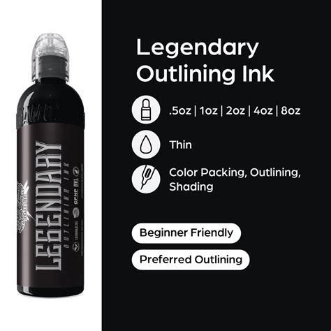 world famous legendary outlining ink